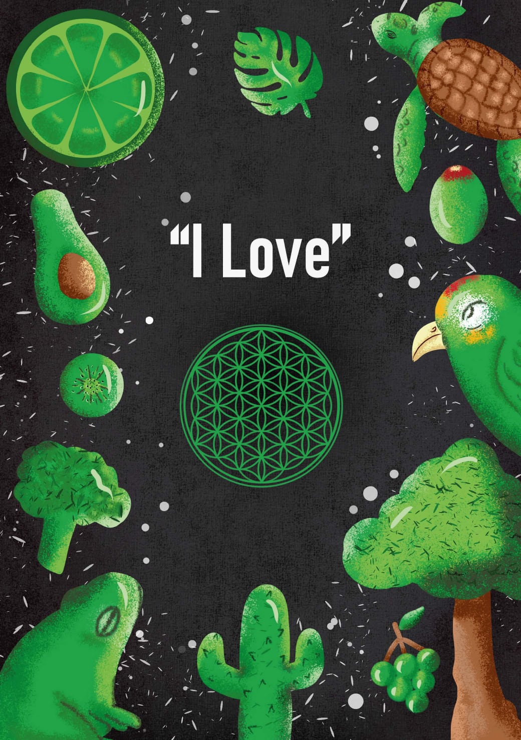 The I Love section divider from the Friendship Journal